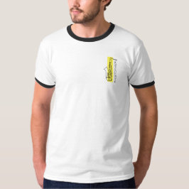 Saxophone minimalistische Kontur + Gelbsächsische  T-Shirt