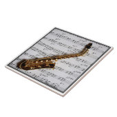 Saxophone Music Customizable Tile Fliese (Seite)