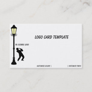 Saxophone Music Logo Visitenkarte