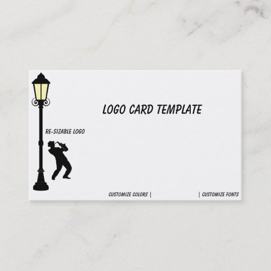 Saxophone Music Logo Visitenkarte (Vorderseite)