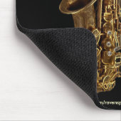 SAXOPHONE MUSIC LOVER Mousepad (Ecke)