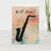 Saxophone Music Performance Herzlichen Glückwunsch