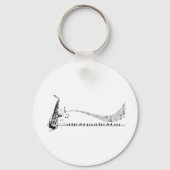 Saxophone Music Schlüsselanhänger (Vorderseite)