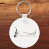 Saxophone Music Schlüsselanhänger (Vorderseite)