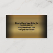 Saxophone Music Teacher Retro Business Card Visitenkarte (Rückseite)