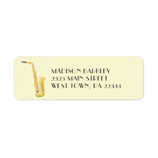 Saxophone Musician Band Teacher Label