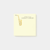 Saxophone Musician Band Teacher Postit Notes Post-it Klebezettel (Vorderseite)