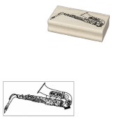 Saxophone Musician Band Teacher Rubber Stamp Gummistempel (Stempel)