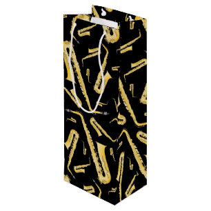 Saxophone Musician Band Teacher Weinbeutel Geschenktüte Für Weinflaschen