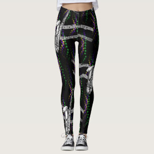 Saxophone-Musik-Karneval-Schwarz-Leggings Leggings