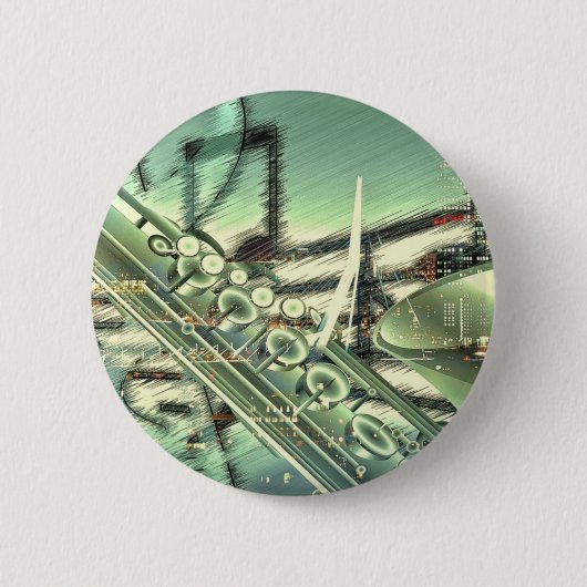 Saxophone-Musikdesignzubehör - anpassen Button (Vorderseite)