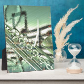 Saxophone-Musikdesignzubehör - anpassen Fotoplatte (Seite)