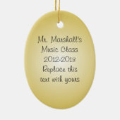 Saxophone Musiker Ornament mit maßgeschneidertem T (Hinten)