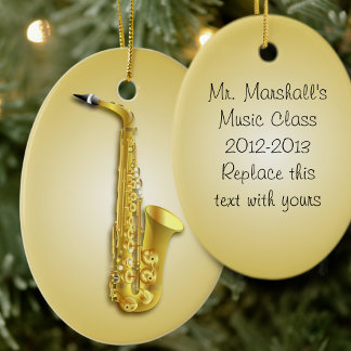 Saxophone Musiker Ornament mit maßgeschneidertem T