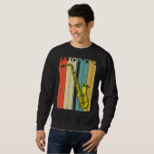 Saxophone Musikinstrument Sweatshirt (Vorne ganz)