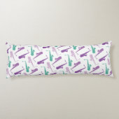 Saxophone Musikinstrumentenband Lila Seitenschläferkissen (Rückseite)