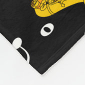 Saxophone Musiknote Pattern Fleecedecke (Ecke)