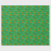 Saxophone Musiknote Pattern Geschenkpapier (Flach)