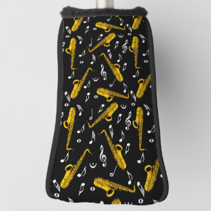 Saxophone Musiknote Pattern Golf Headcover