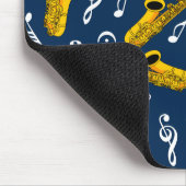 Saxophone Musiknote Pattern Mousepad (Ecke)