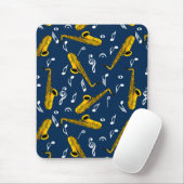 Saxophone Musiknote Pattern Mousepad (Mit Mouse)