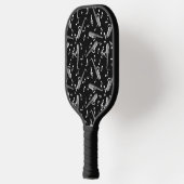 Saxophone Musiknote Pattern Pickleball Schläger (Links)