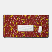 Saxophone Musiknote Pattern Schreibtischunterlage (Tastatur & Maus)