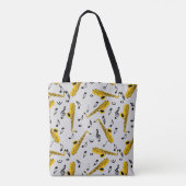 Saxophone Musiknote Pattern Tasche (Rückseite)