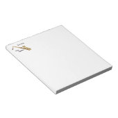Saxophone Note Pad Notizblock (angewinkelt)