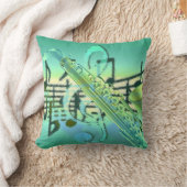 Saxophone Pastel Abstract Design Kissen (Decke)