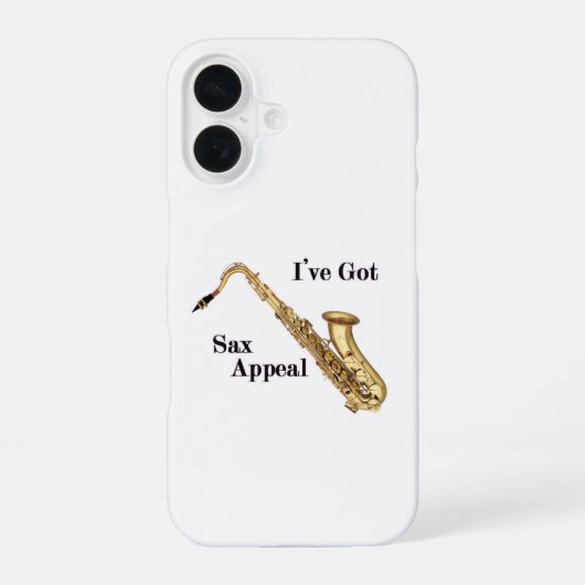 Saxophone Phone Case iPhone 16 Hülle (Rückseite)