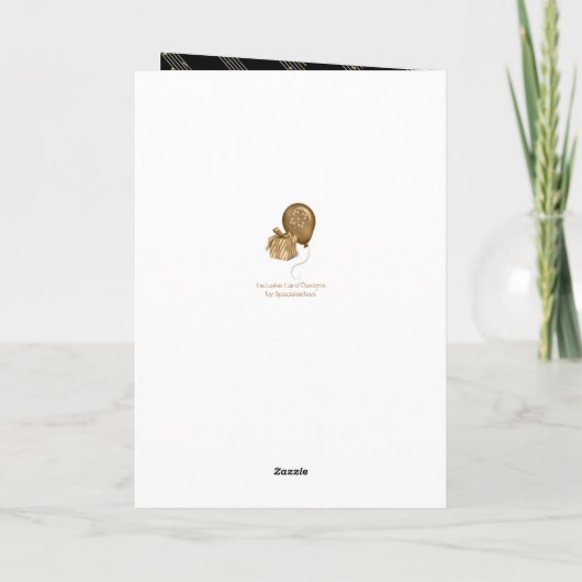 Saxophone & Piano Music Design Personalized Karte (Rückseite)