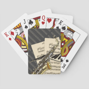 Saxophone & Piano Music Spielkarten