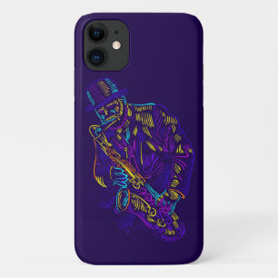 Saxophone Player Abstrakt Neon Zeichnend Case-Mate iPhone Hülle