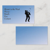 Saxophone Player Business Card Visitenkarte (Vorne/Hinten)