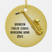 Saxophone Player Custom Foto Musicians Ornament (Vorne)