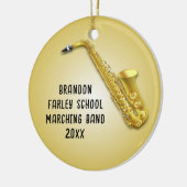 Saxophone Player Custom Foto Musicians Ornament (Links)