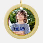 Saxophone Player Custom Foto Musicians Ornament (Hinten)