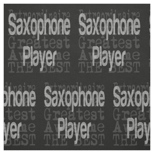 Saxophone Player Extraordinaire Stoff (Muster)