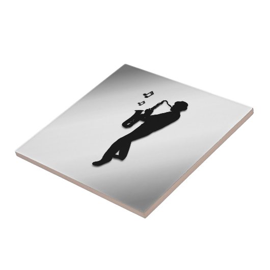 Saxophone Player Fliese (Seite)