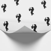 Saxophone Player Geschenkpapier (Ecke)