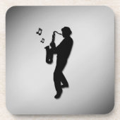 Saxophone Player Getränkeuntersetzer (Vorderseite)