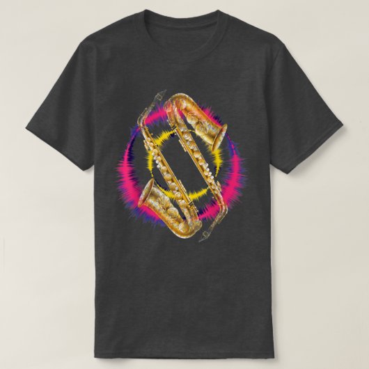 Saxophone Player Jazz Band Music Lover T-Shirt (Design vorne)
