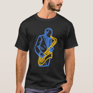 Saxophone Player Jazz Musiker Saxophonist Saxophon T-Shirt