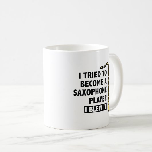 Saxophone Player Kaffeetasse (VorderseiteRechts)