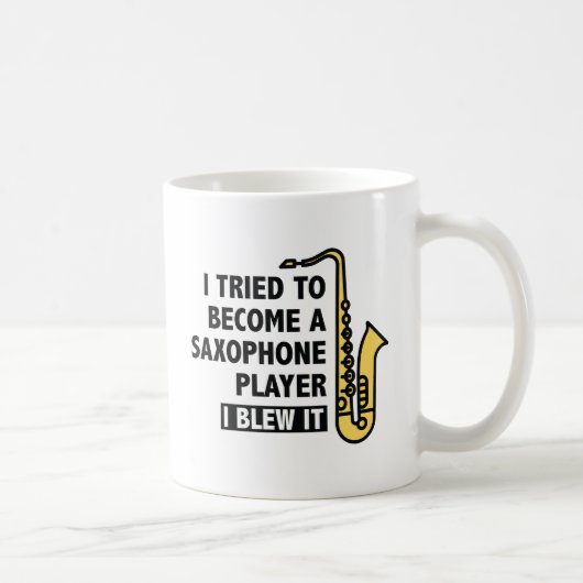 Saxophone Player Kaffeetasse (Rechts)
