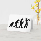 Saxophone Player Karte (Gelbe Blume)