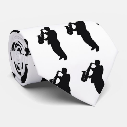 Saxophone-Player-Krawatte Krawatte (Gerollt)