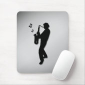 Saxophone Player Mousepad (Mit Mouse)
