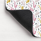 Saxophone Player Musician Jazz Mousepad (Ecke)